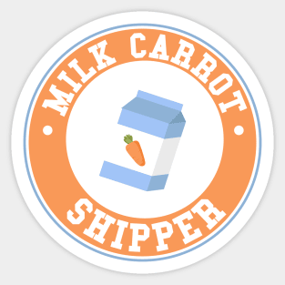 Enhypen milk carrot shipper typography Sticker